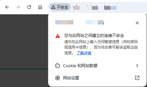 有SSL：浏览器显示安全锁